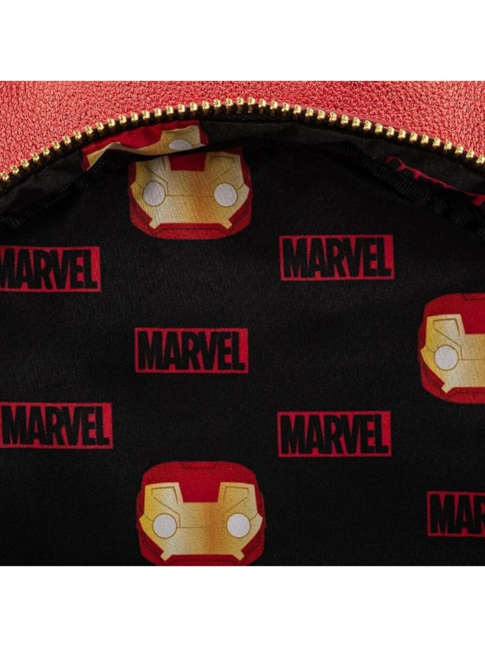 Light Up Iron Man Mini Backpack - Metallic Leather, Stylish & Fun for Fans - Picture 6 of 7